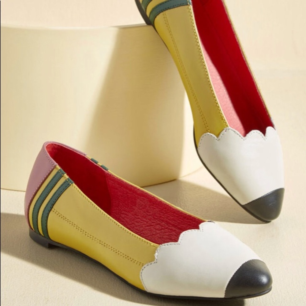 “Pencil Me  In” Leather Flats